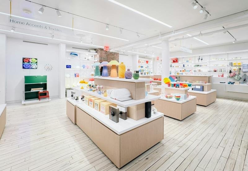 A bright modern retail store interior